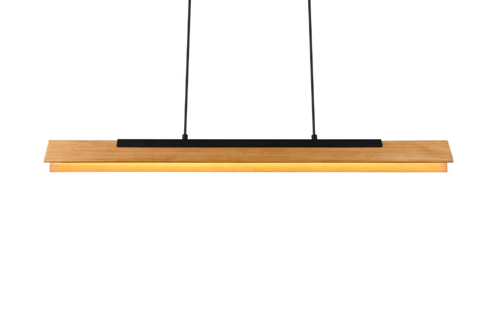Houten kantoor hanglamp Kerala Trio 4017807542455