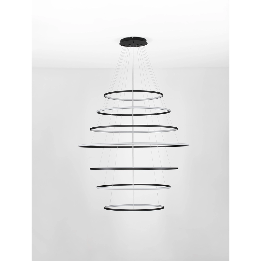 Design hanglamp Maelo zwart Ø 150cm Lyora 5212017479747