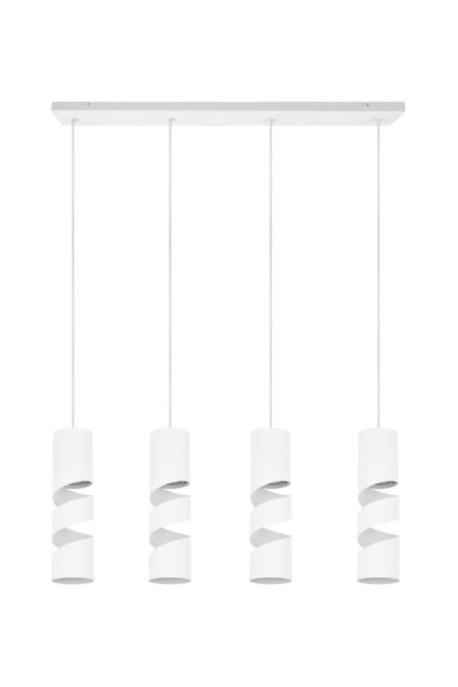 4-lichts koker hanglamp Stream wit Trio 4017807613988