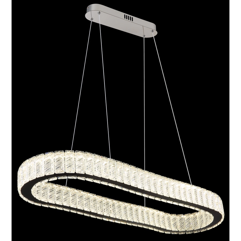 Ovale hanglamp Mucky chroom Globo 9007371445998