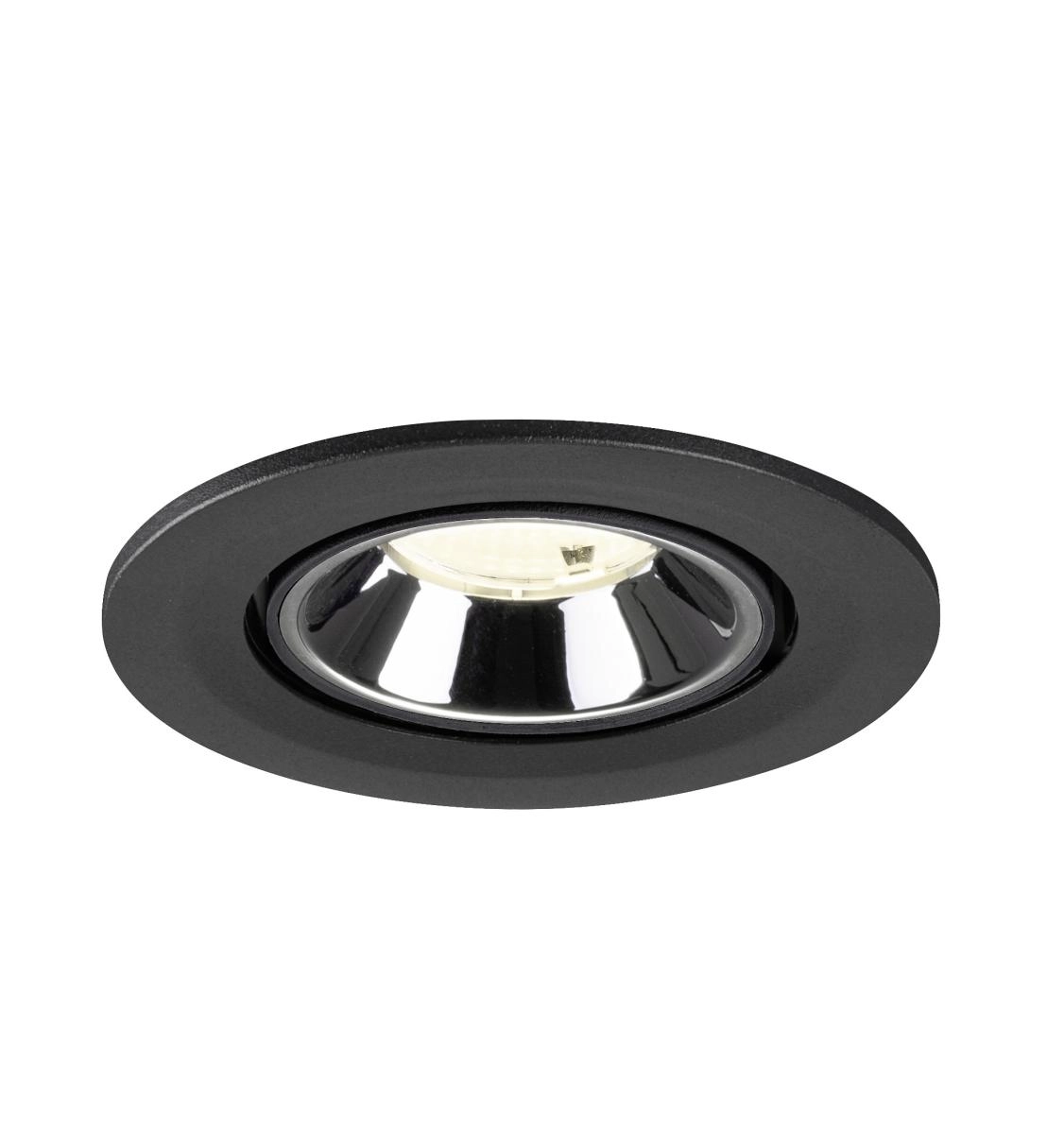 Inbouwspot Numinos Gimble S zwart/chroom 4000K - 55gr SLV 4024163313315