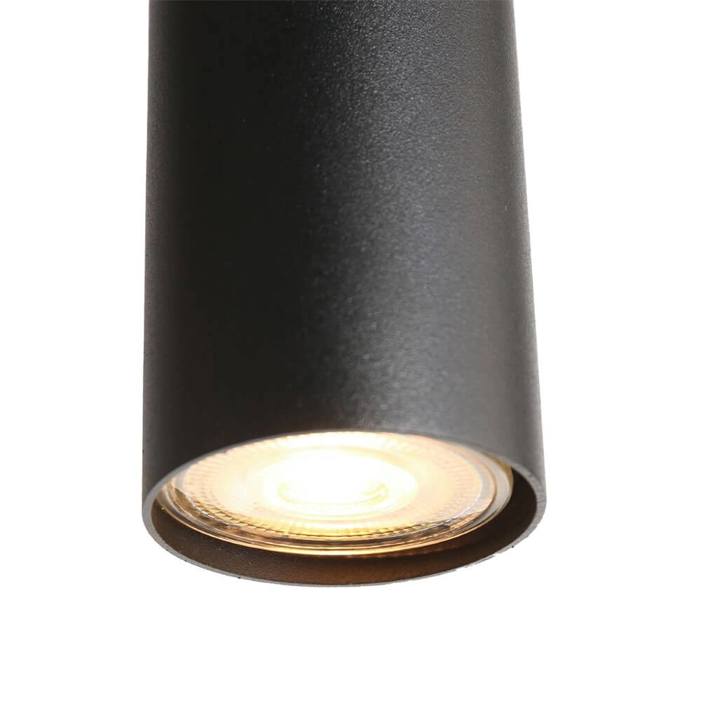 Eettafel hanglamp Bollique zwart met rookglas Steinhauer 8712746172973