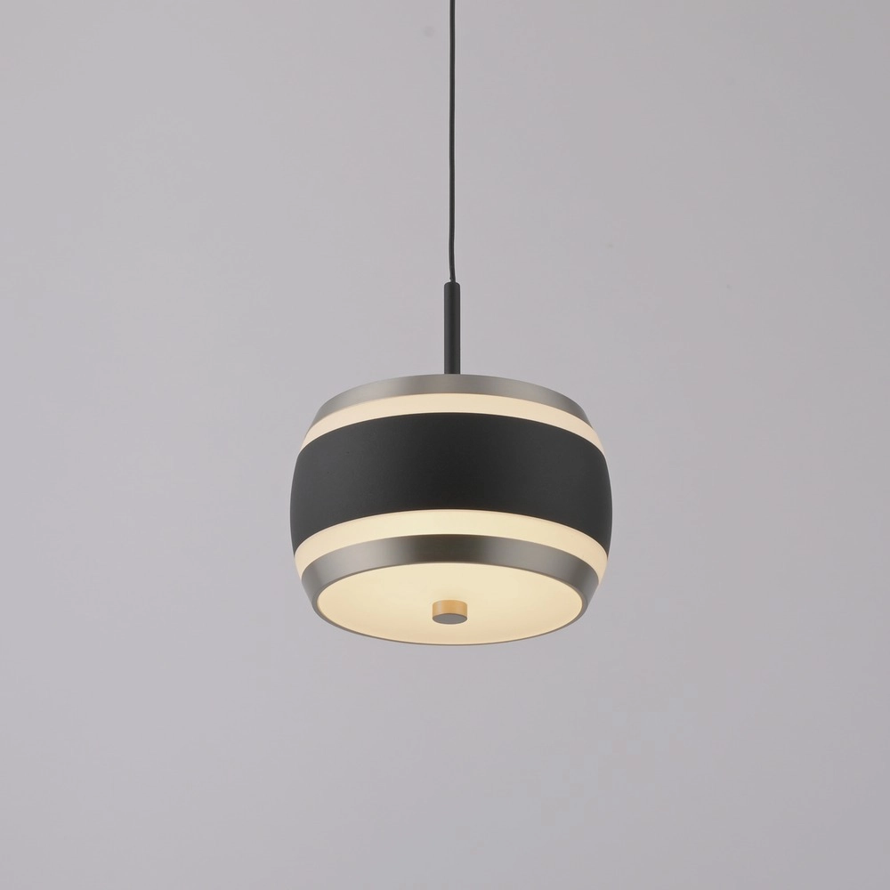 Strakke led pendel Pure Falling Rings black pearl Paul Neuhaus 4012248396551