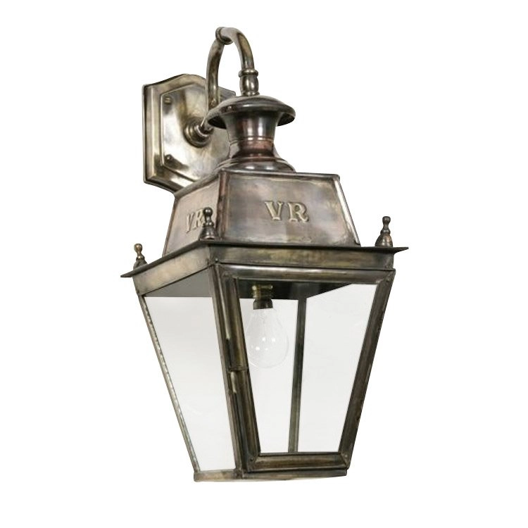 Rustic outdoor lamp Balmoral Top Mount handgemaakt 63cm - antiek koper (ANT) Limehouse 8716803506503
