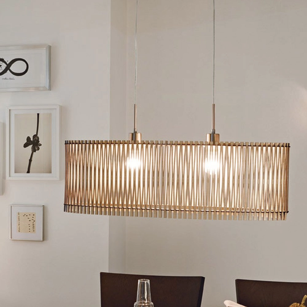 Hanglamp Sendero Oval hout Eglo 9002759961947