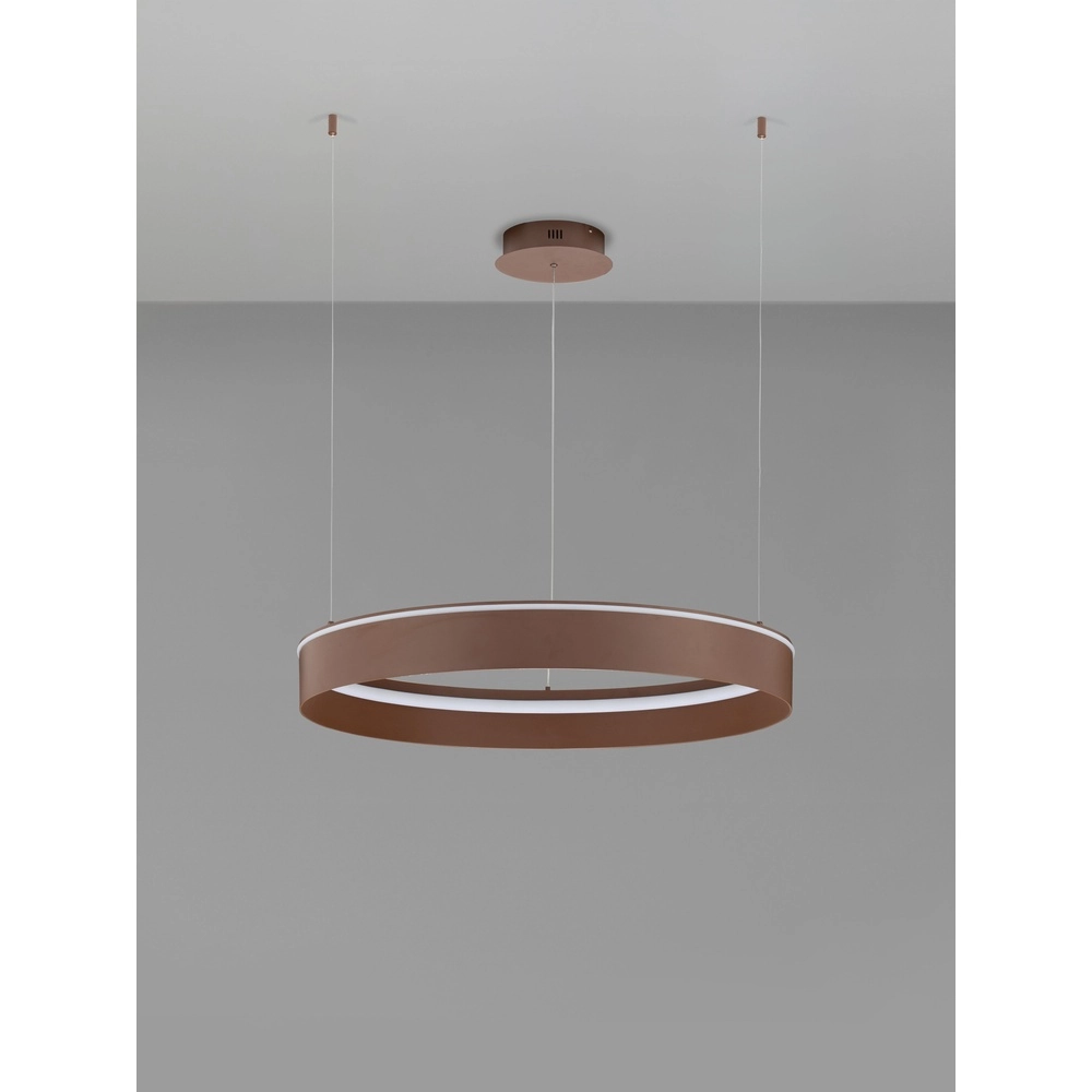 Moderne hanglamp Olivia bruin Ø 78cm Lyora 5212017494252