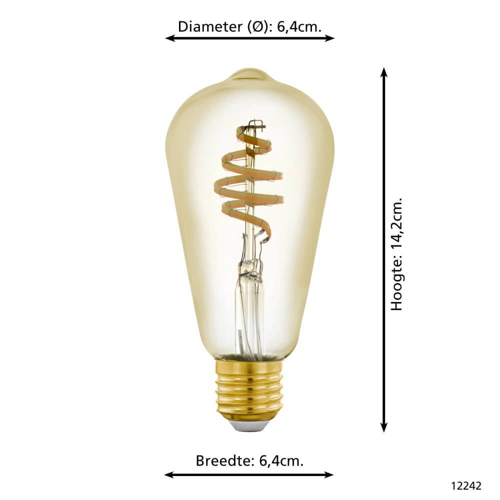 Led lampenbol Zigbee - E27 - 4.9 watt - 2200-6500K - ST64 Eglo 9002759122423