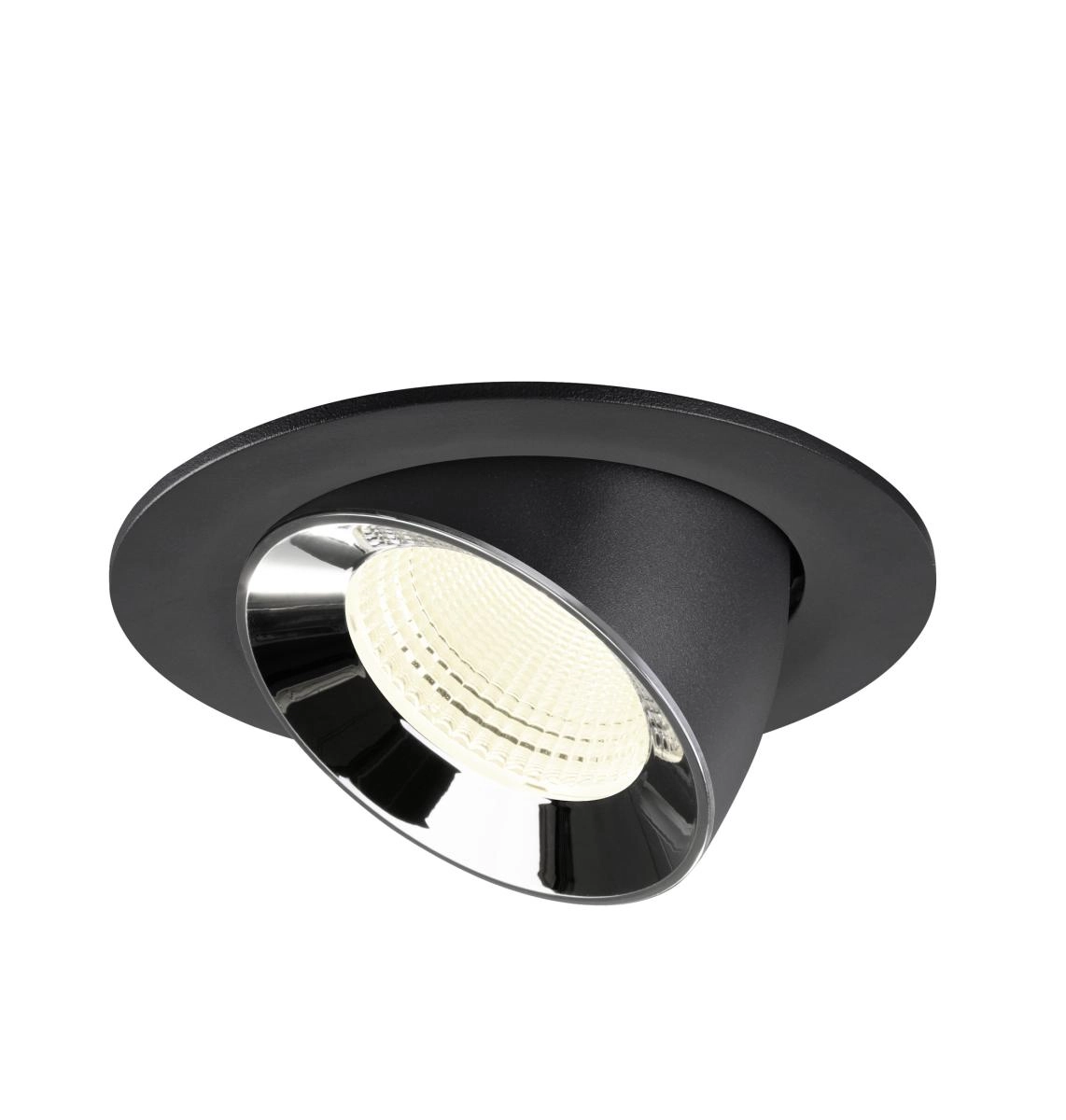 Inbouwspot Numinos Gimble L zwart/chroom 4000K - 55gr SLV 4024163310079