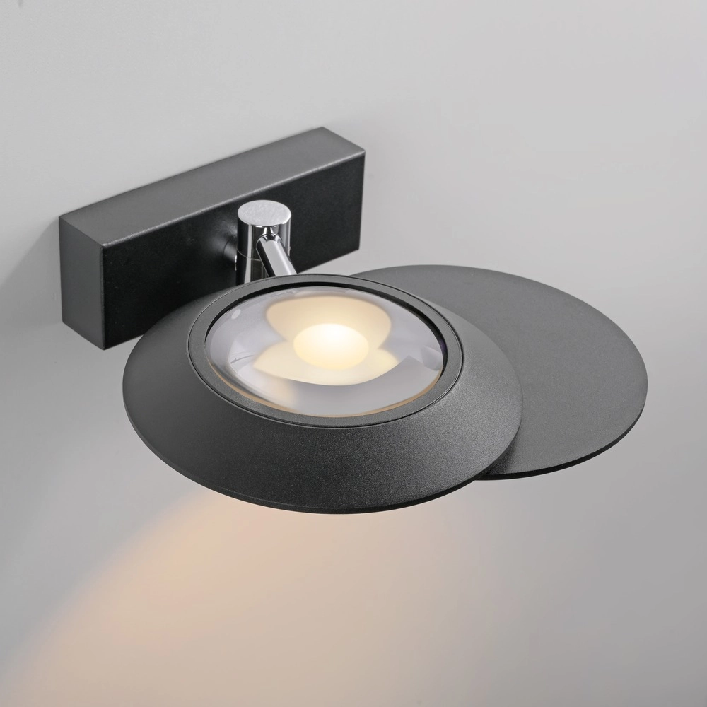 2L led wandlamp Pure Oculis black pearl Paul Neuhaus 4012248397008