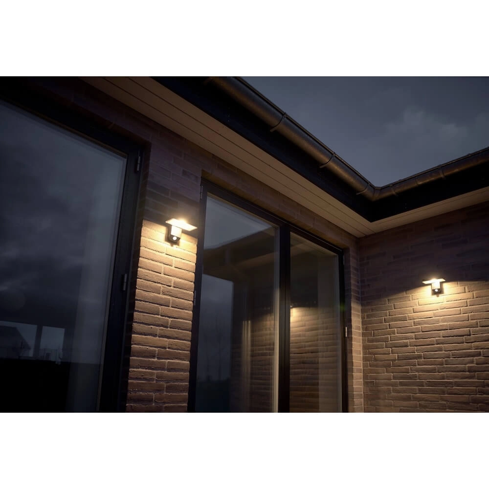 Solar wandlamp Rica zwart rechthoek Nordlux 5704924004797