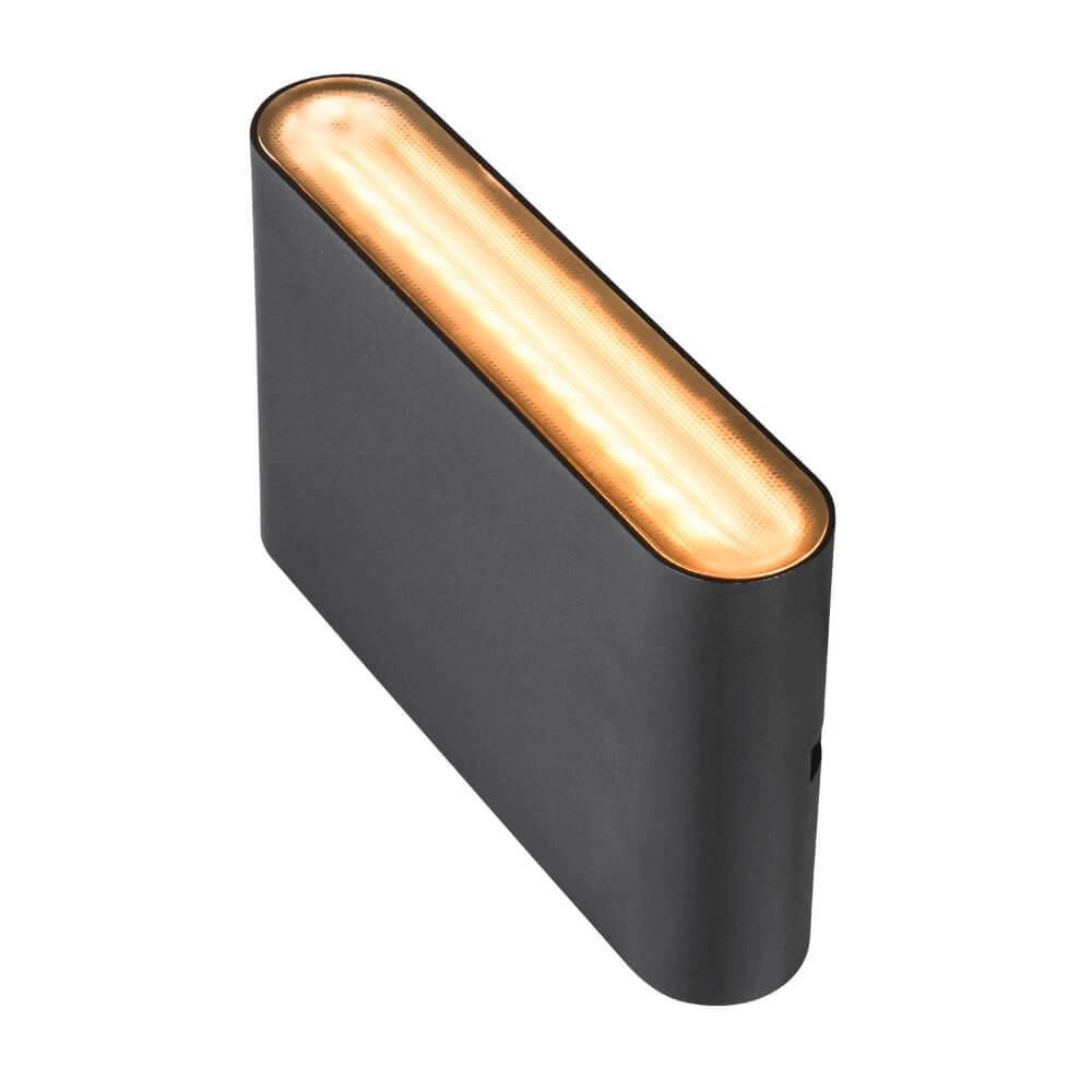 Led muurspot Oval 14 Up & down - zwart SLV 4024163273466