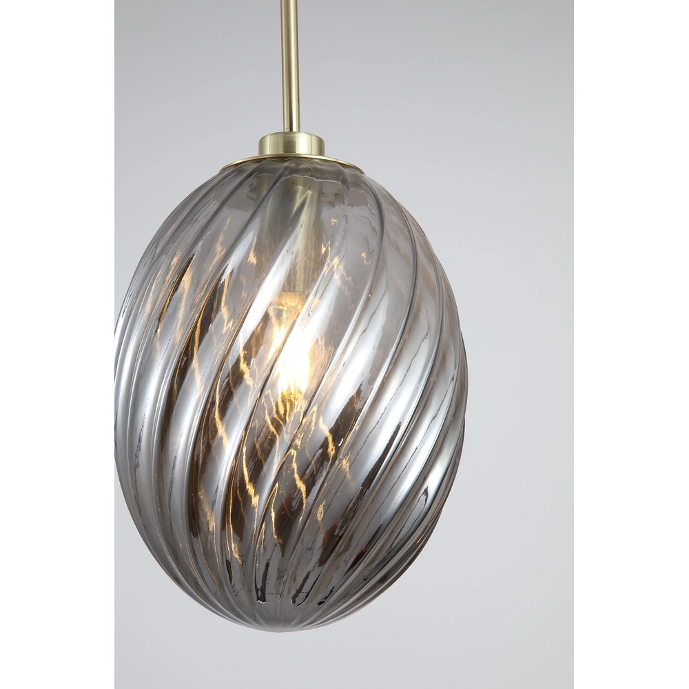 Hanglamp Whirl smoke glas Searchlight 5053423301853