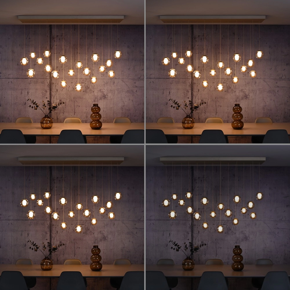 19-lichts hanglamp Pure Popup bronce Paul Neuhaus 4012248396704