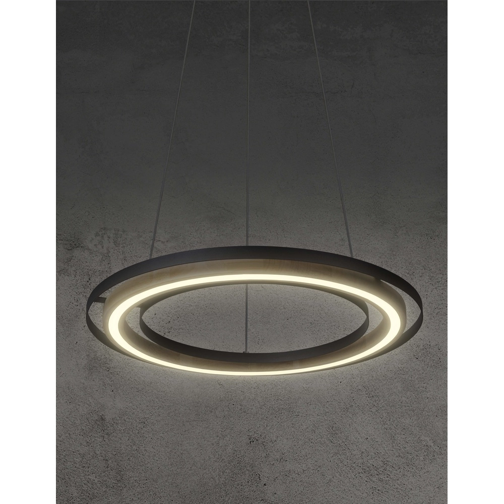 Design hanglamp Rilas enkel zwart Globo 9007371513444
