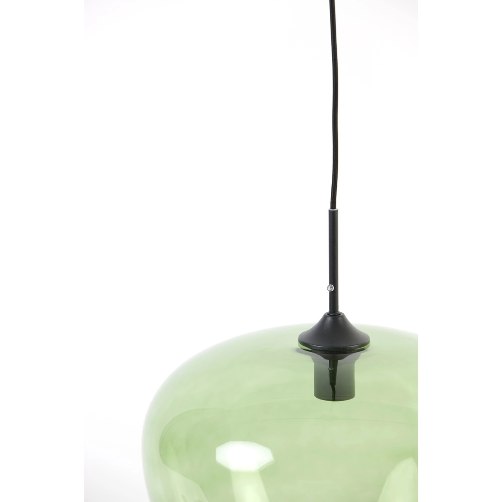 Glazen hanglamp Mayson Ø 40cm - groen glas Light & Living 8717807614225