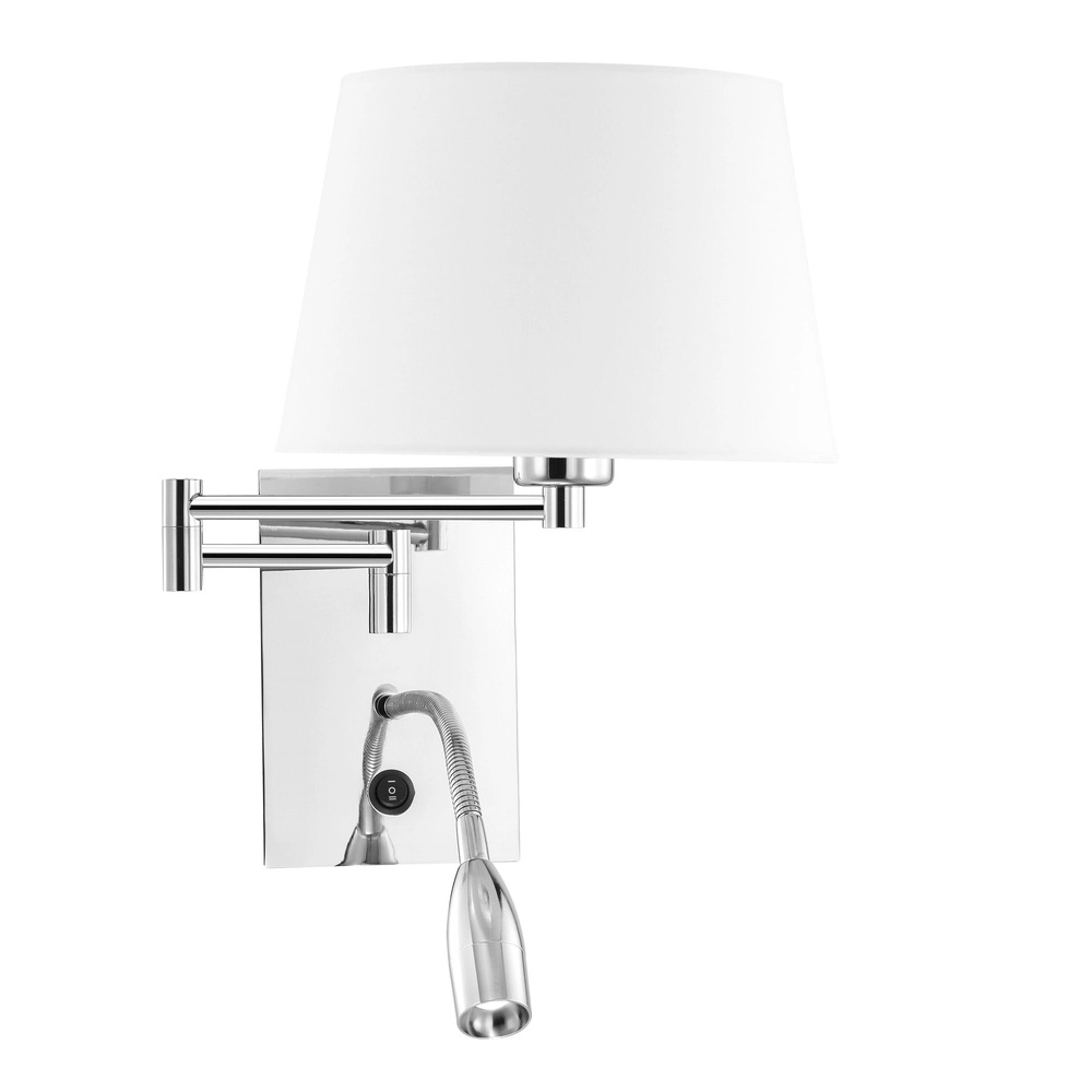 Wandlamp Cingo chroom met wit Lyora 5212017403872