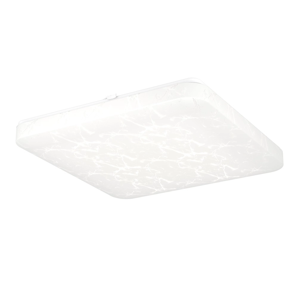 Witte plafondlamp Allerona 41 x 41cm