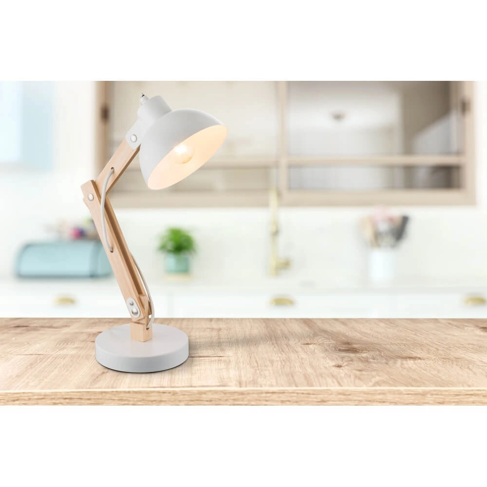 Bureaulamp Tongariro wit Globo 9007371353965