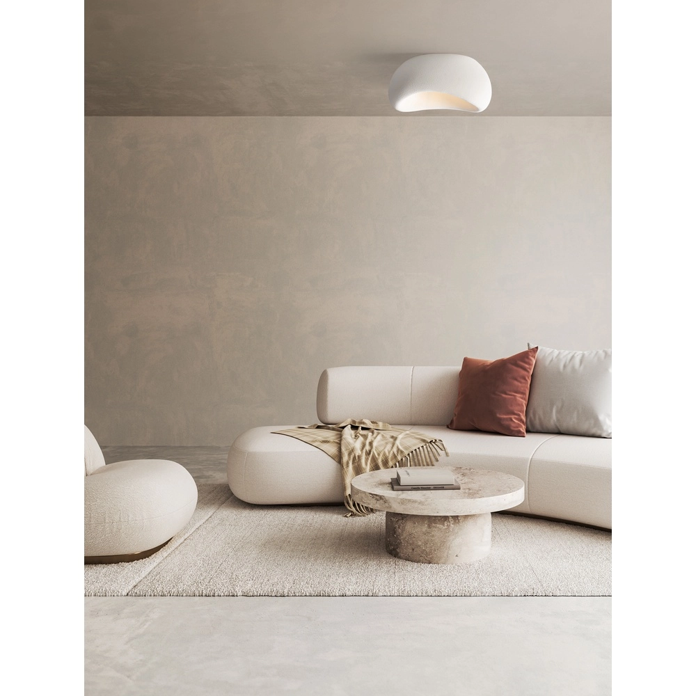 Natuurlijke plafondlamp Aere wit 60cm Lyora 5212017460820