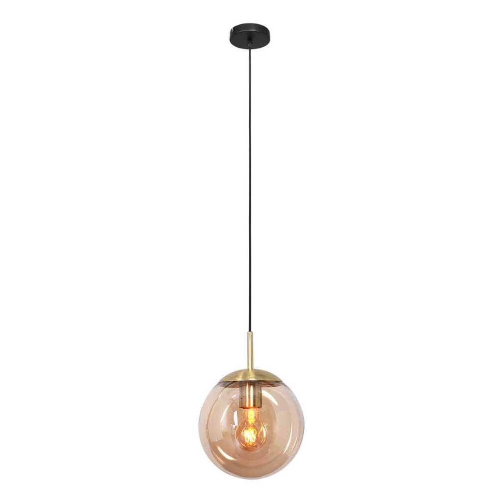 Gouden glazen hanglamp Bolique Ø 30cm Steinhauer 8712746166392