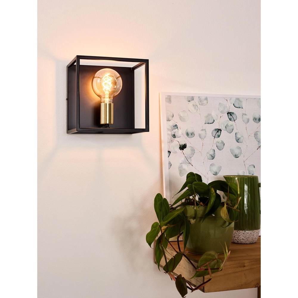 Wandlamp Ruben zwart Lucide 5411212000170