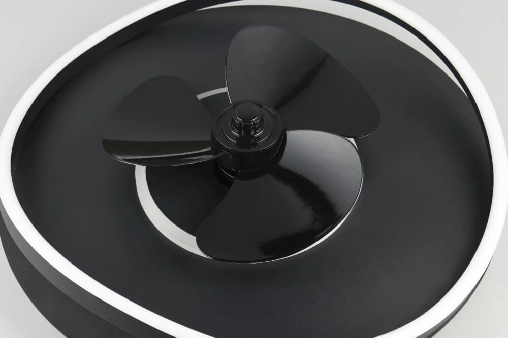 Zwarte led plafondventilator Sortland Trio 4017807606027