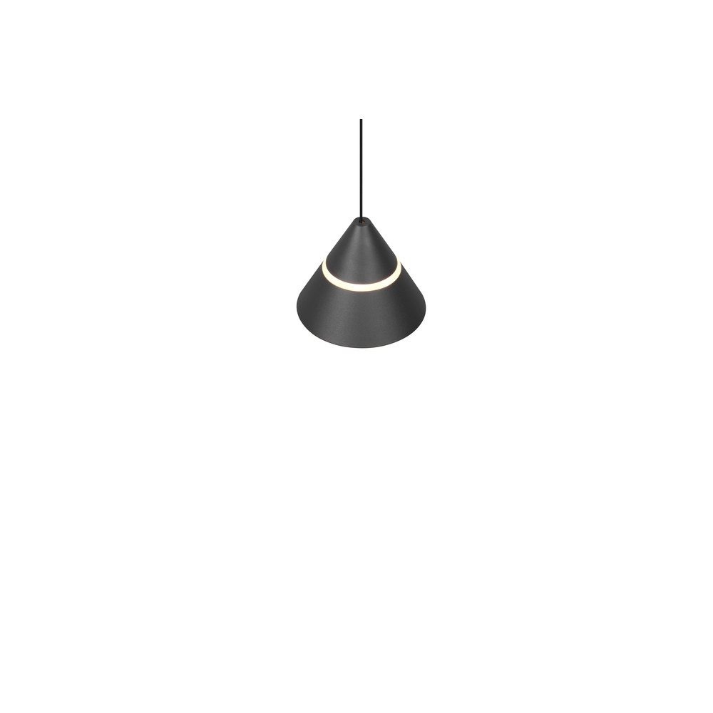 Design hanglamp Romeo enkel zwart Trio 4017807667721