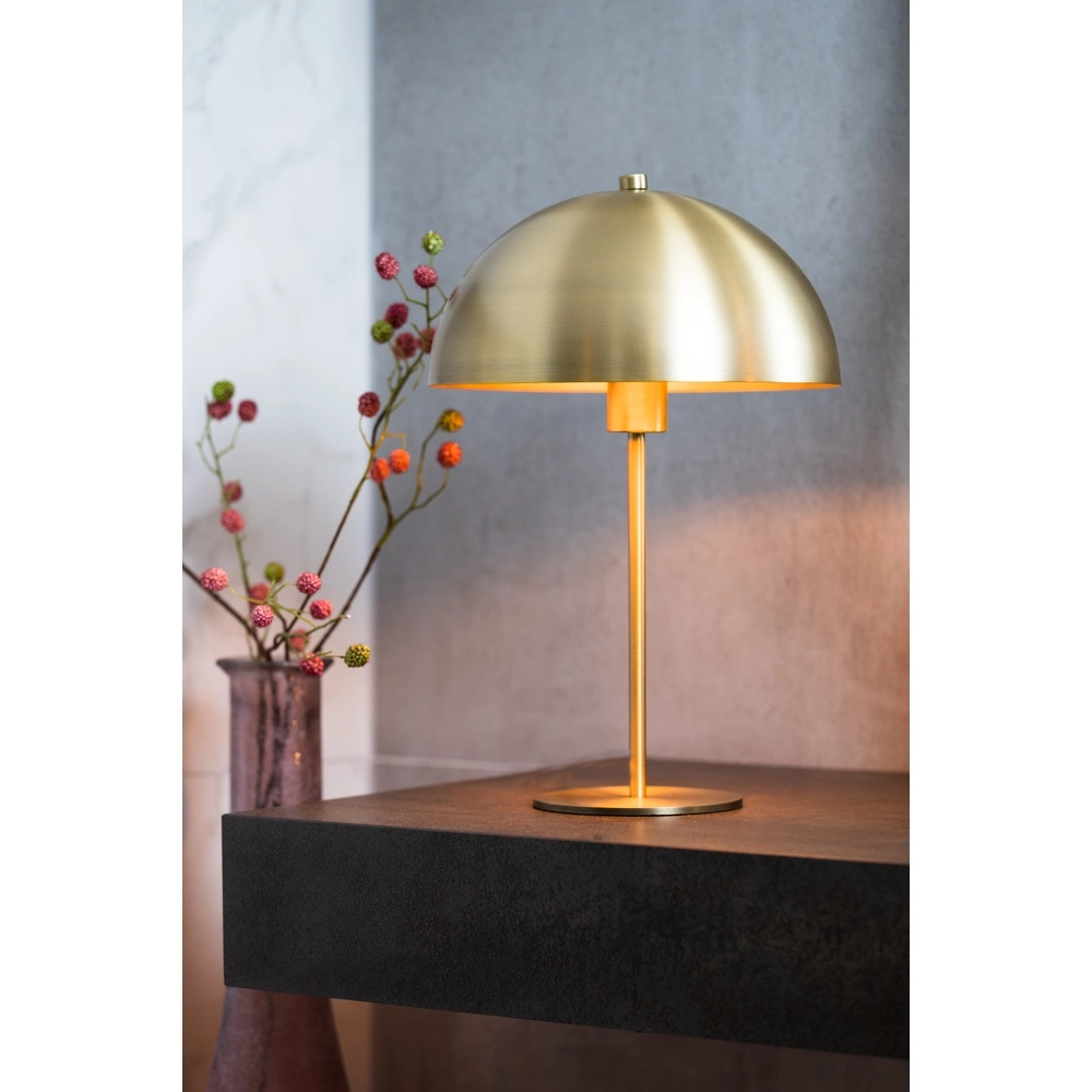 Tafellamp Merel messing mat Ø 29,5cm Light & Living 8717807314262