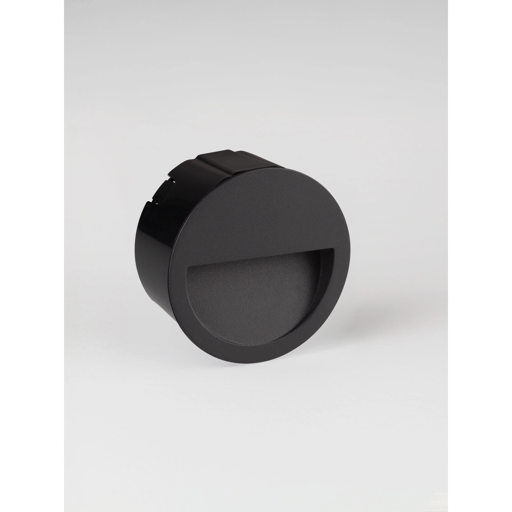 Ronde inbouw wandlamp Sete zwart Lyora 5212017497987