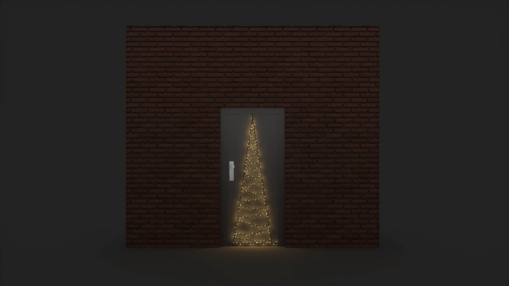 Door - 2,1 meter - 120 Led - Warm White - Twinkle Fairybell 8720512260908