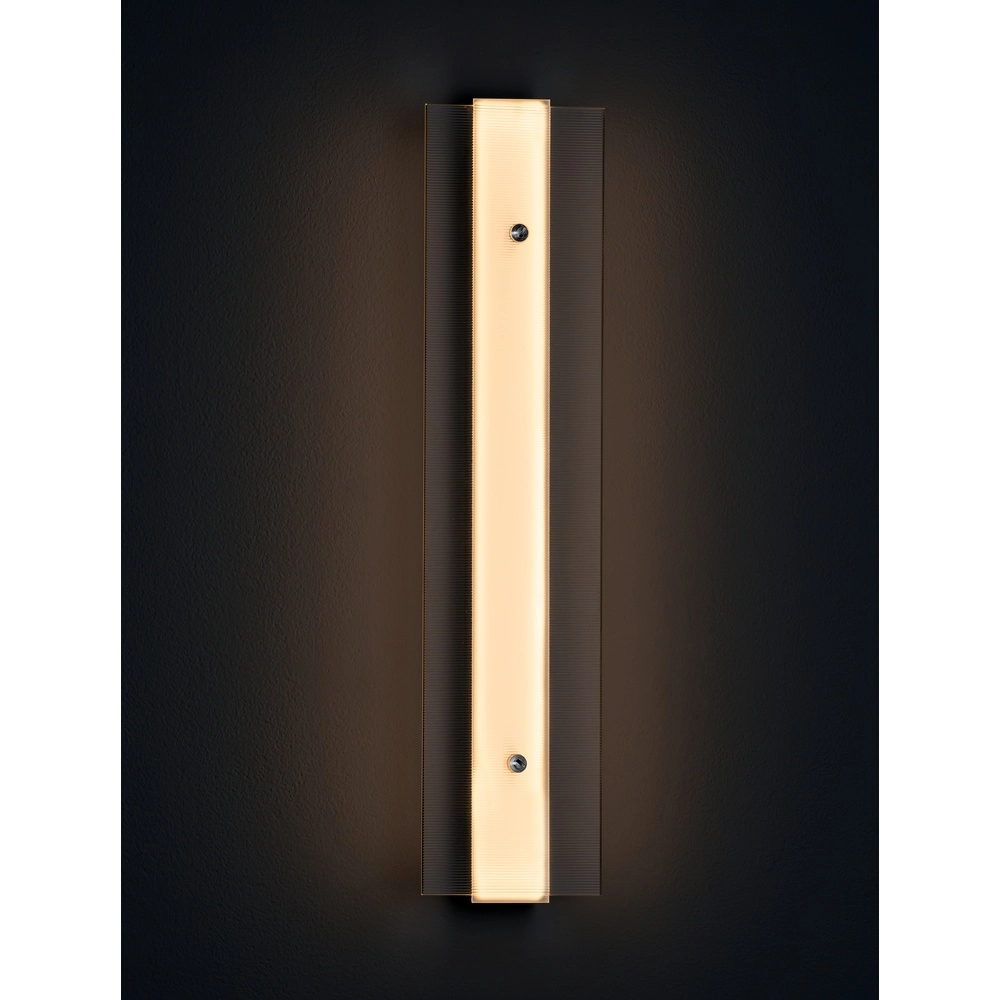Design wandlamp Pauline zilver met glas Lyora 5212017445414