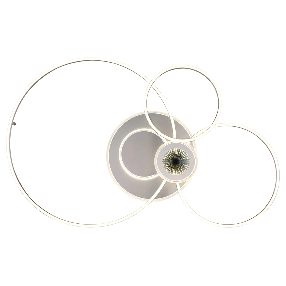 Zilvergrijze plafondlamp Beltran design Globo 9007371583690