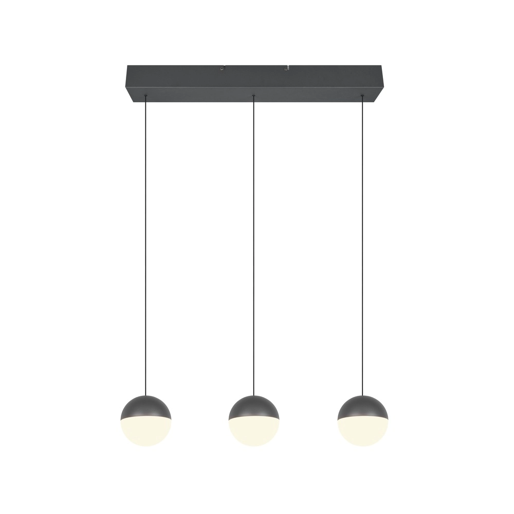 3-lichts hanglamp Senta antraciet Trio 4017807697858
