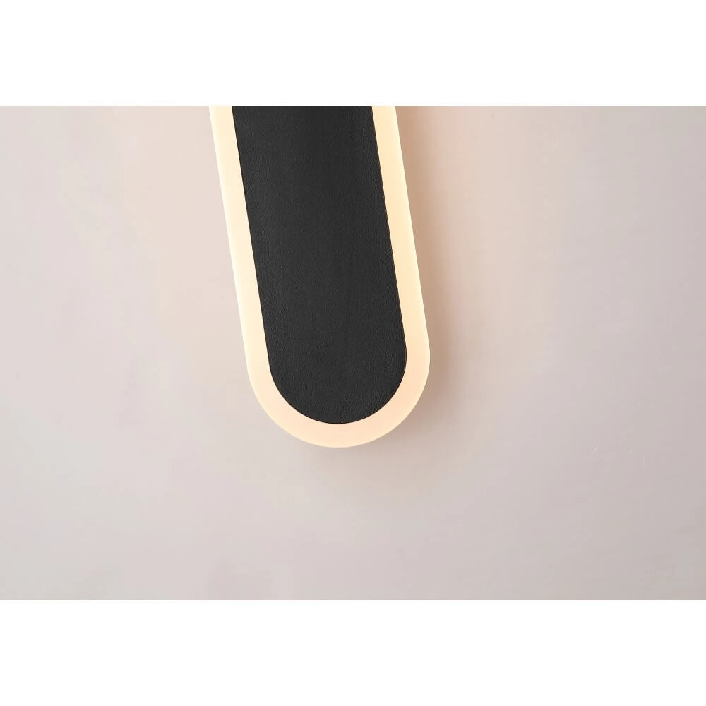 Design wandlamp Bordo zwart 90cm Searchlight 5053423272009