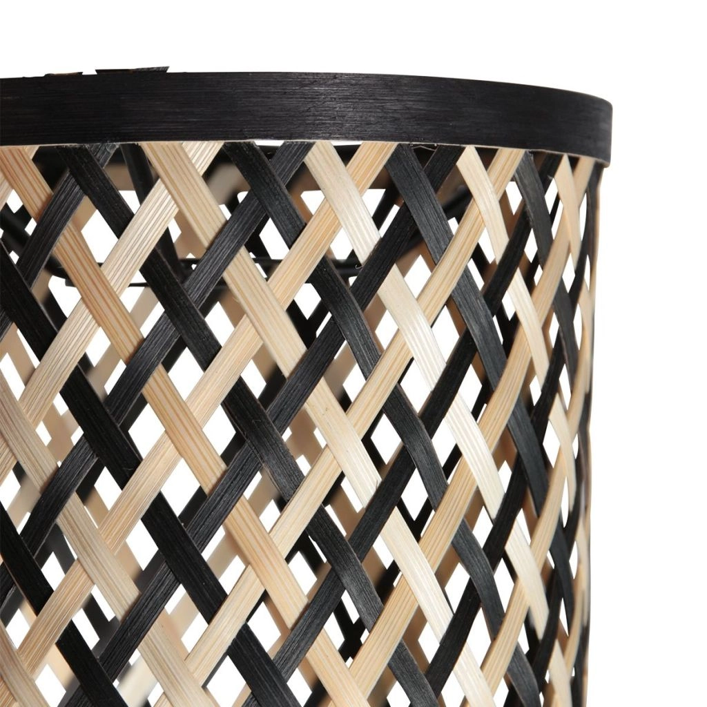 Plafondlamp 3-lichts Sumba met bamboe kappen Ø12cm Steinhauer 8712746182835