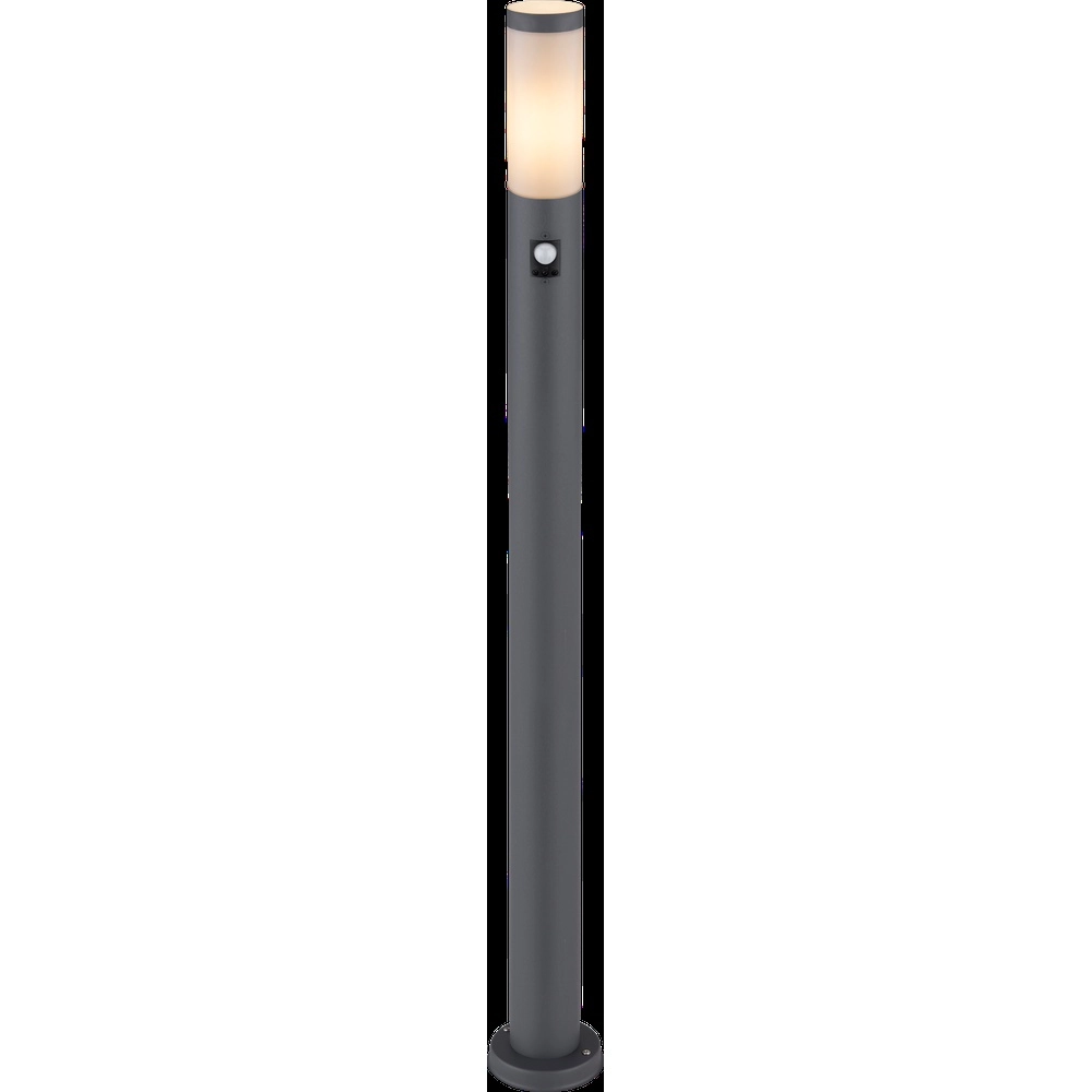 Tuinlamp 110cm Boston antraciet met wit en sensor Globo 9007371414666