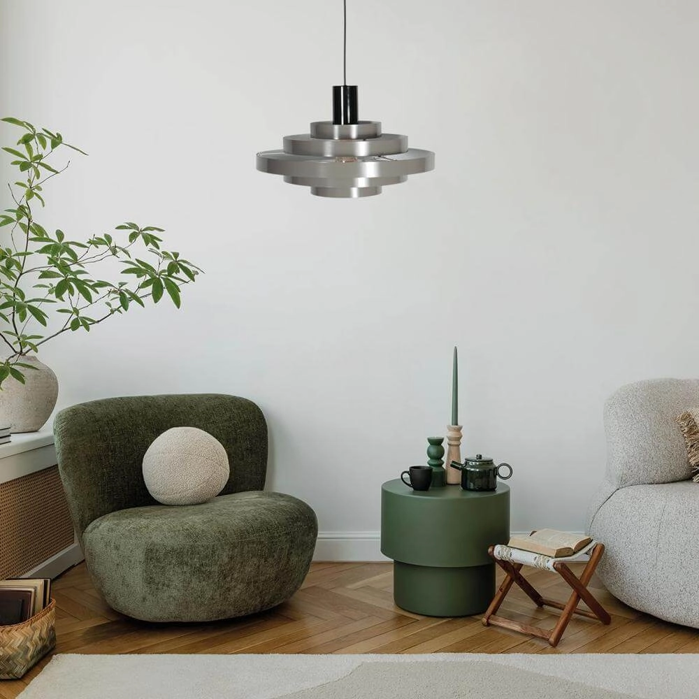 Design hanglamp Halo Cirque grijs Ø 50cm Steinhauer 8712746178319