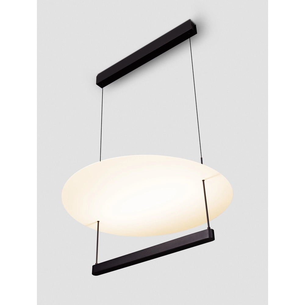 Design hanglamp Diona Ø 60cm zwart met wit