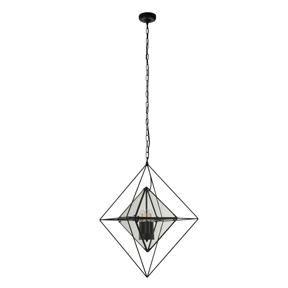 Zwarte hanglamp Diamond Searchlight 5053423159416