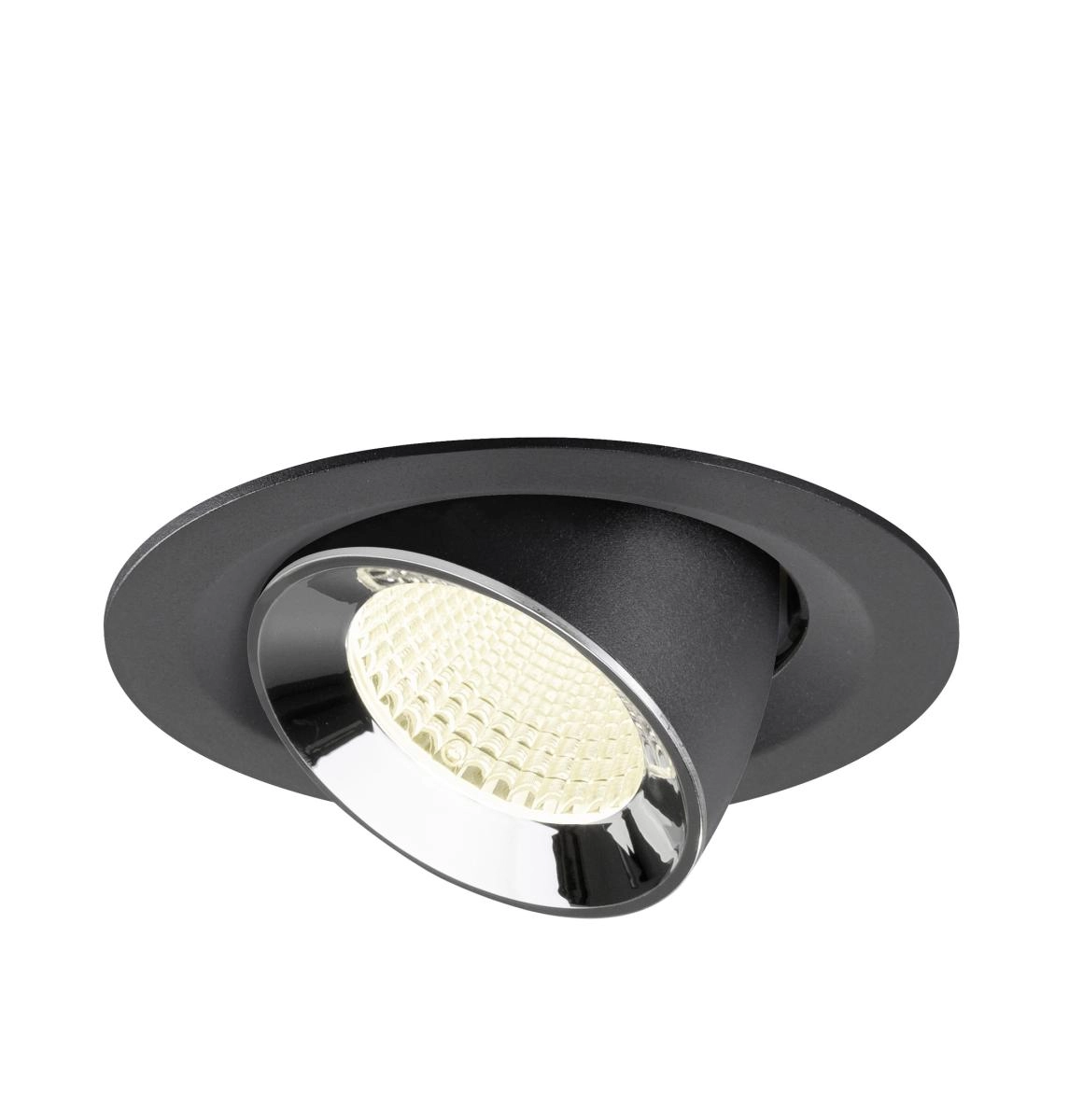 Inbouwspot Numinos Gimble M zwart/chroom 4000K - 40gr SLV 4024163311724