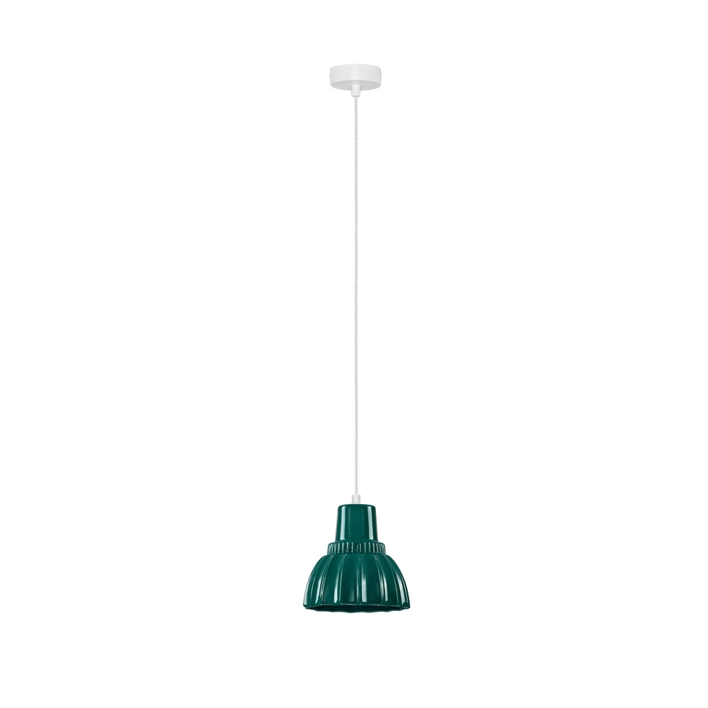 Hanglamp Picco wit met groen Lyora 5212017495396