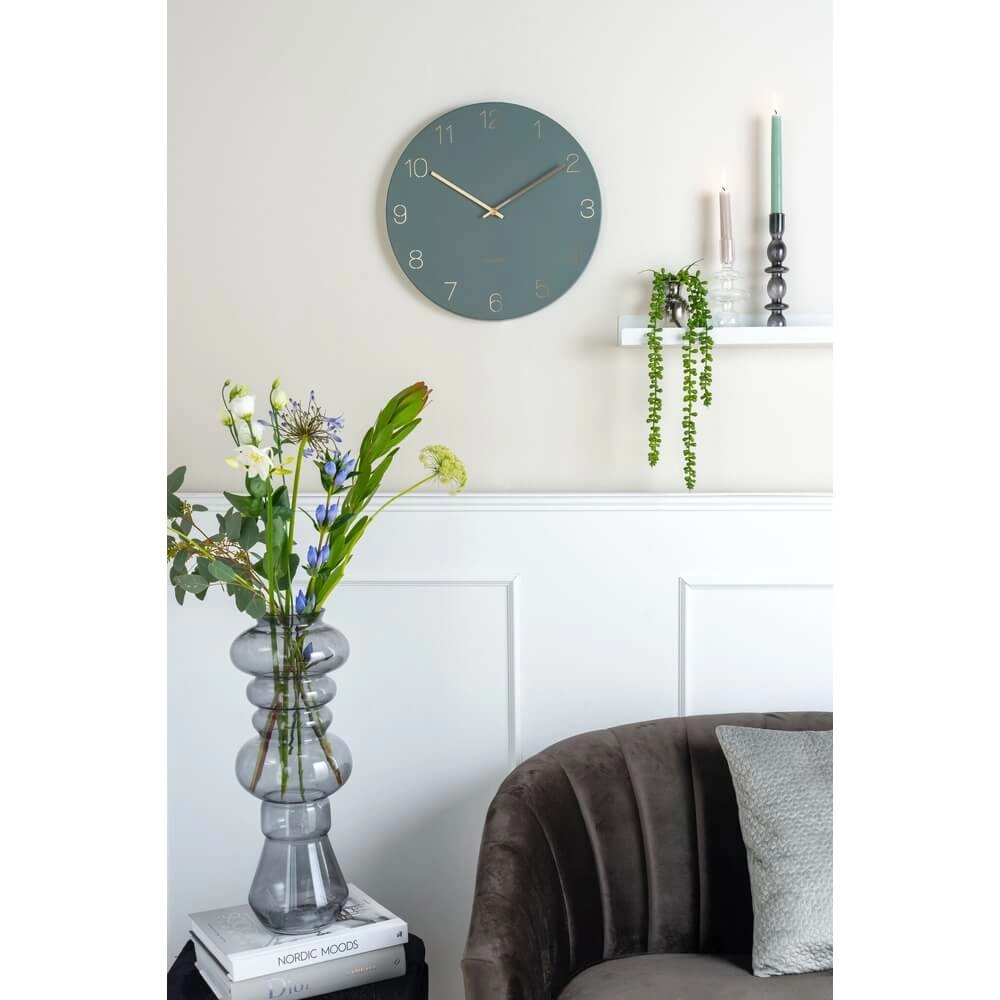 Wandklok Charm groen - Ø 40cm Karlsson 8714302692024