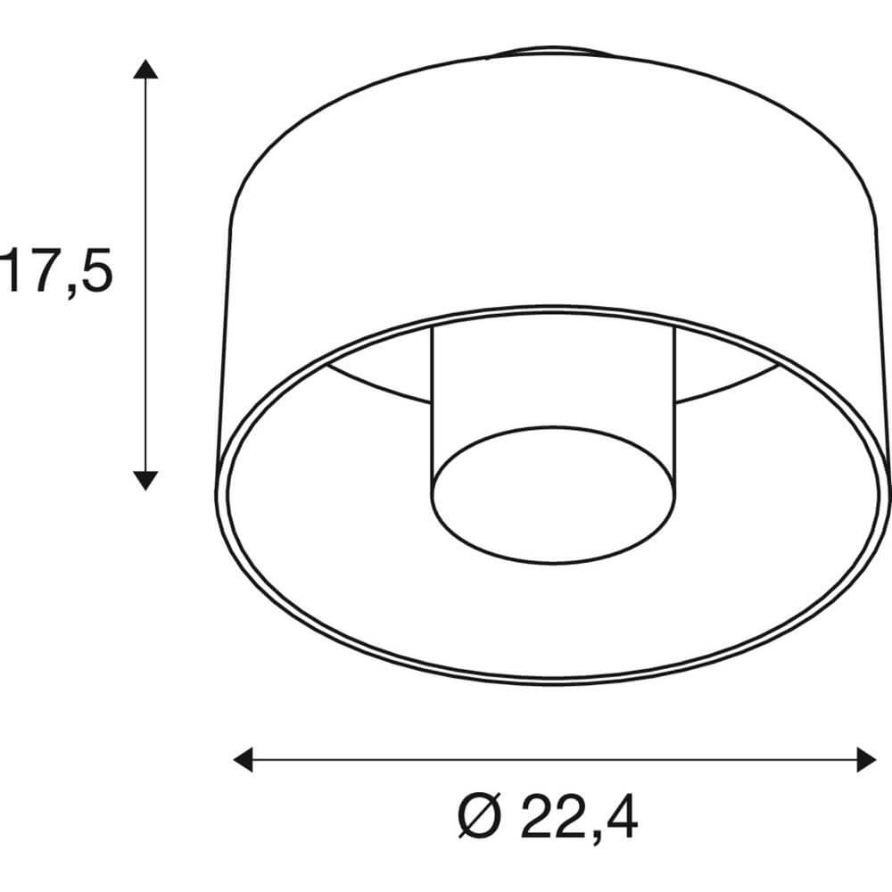 Design plafondlamp Photoni Cyl roestbruin SLV 4024163295260