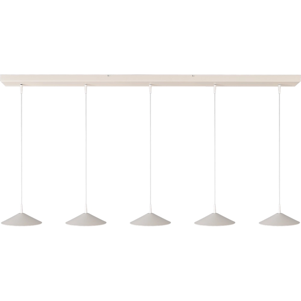 5-lichts hanglamp Ceppo wit Ø 22cm