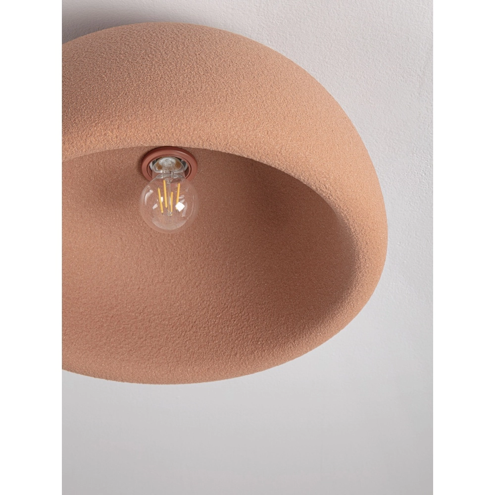 Moderne plafondlamp Davo terracotta Ø 43cm Lyora 5212017495709