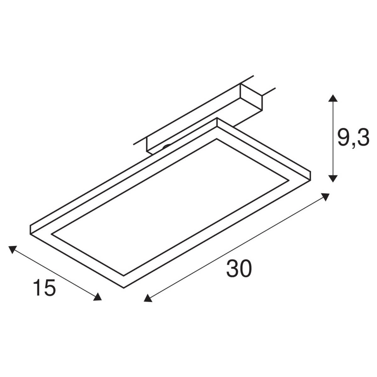 1-fase led paneel Panel Track vierkant zwart SLV 4024163250832