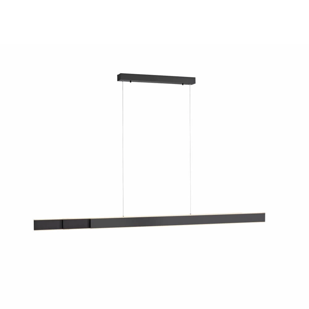 Strakke hanglamp Pure Lume antraciet