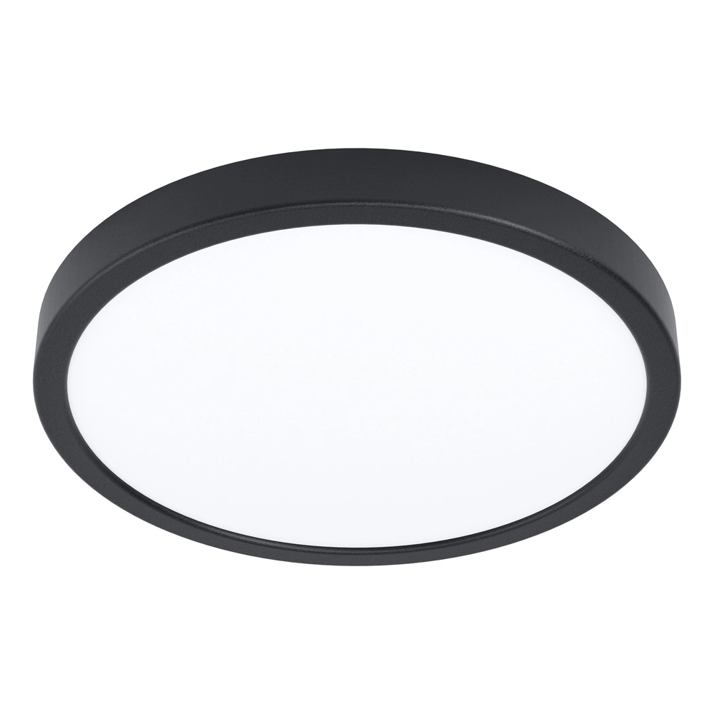 Zigbee plafondlamp Fueva 6-Z rond - zwart - Ø 40cm