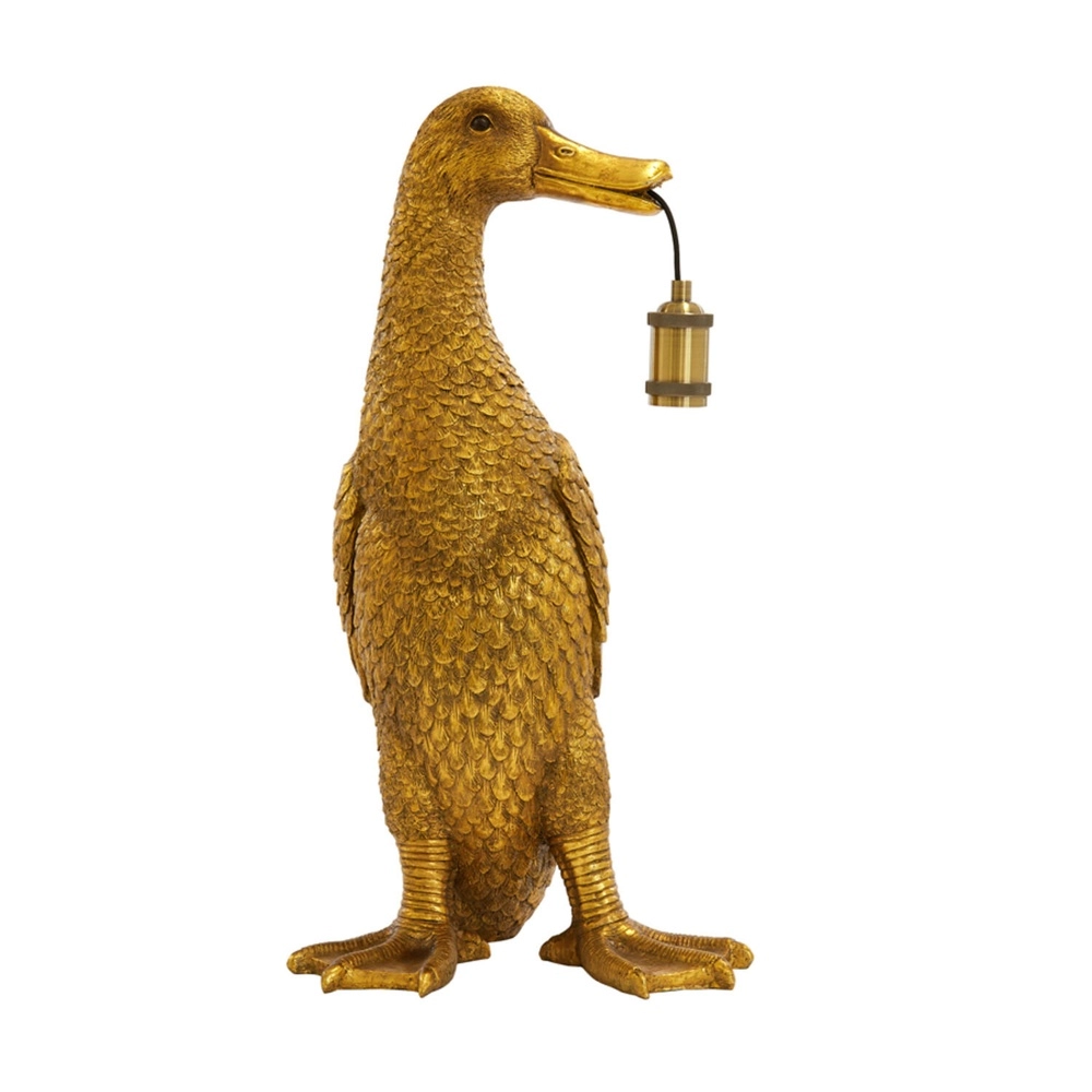 Tafellamp Duck eend brons 65cm