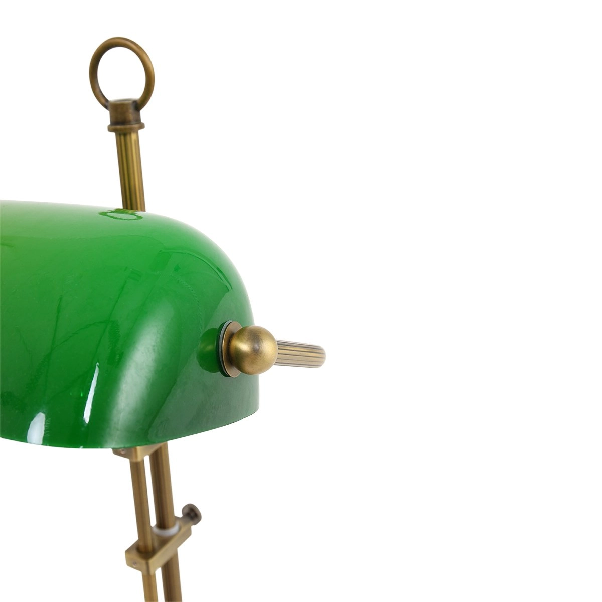 Bureaulamp Ancilla goud met groen Steinhauer 8712746115383